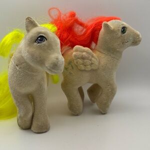 Two My Little Pony G1 So Soft Surprise And Paradise Flocked